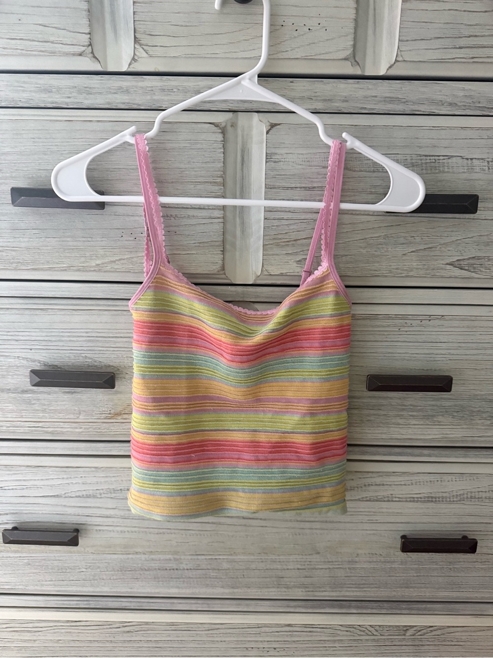 Anthropologie Colorful shimmery tank
